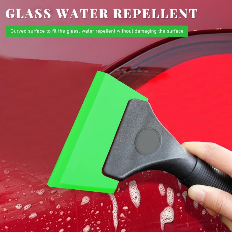 Yourkar 4 PCS Window Tint Kit Tools, Professional Vinyl Wrap Kit with Plastic Squeegee & Felt Squeegee, Universal Privacy Film Installation Tint Tools for Vehicle Glass Home (Green) - Image 4